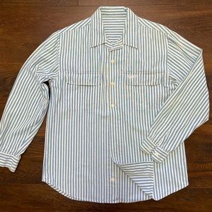 GUESS embroidered logo button down shirt - size M